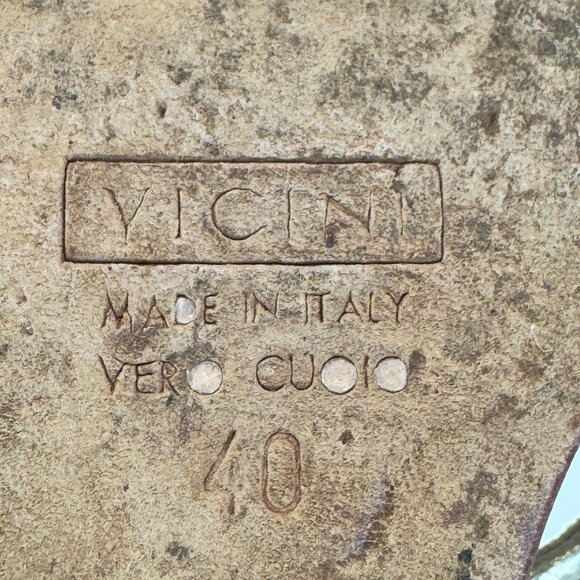 Giuseppe Zanotti Gold Leather & Bamboo Wedge Heels, EU 40 - Picture 9 of 16